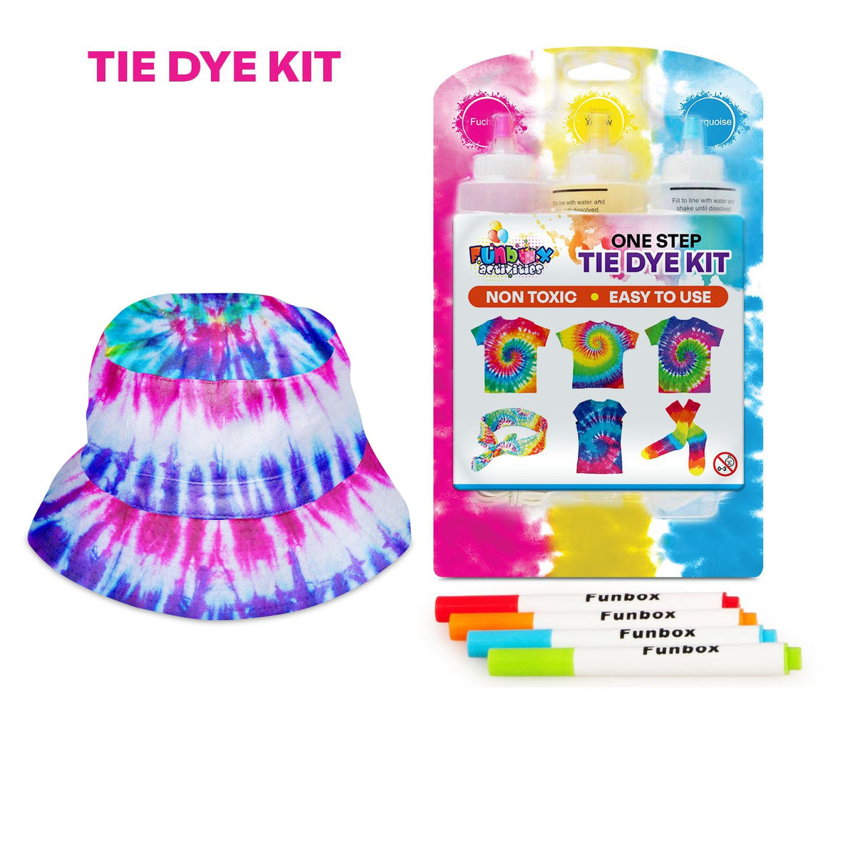 Tie Dye Kit - With Sunsmart Bucket Hat