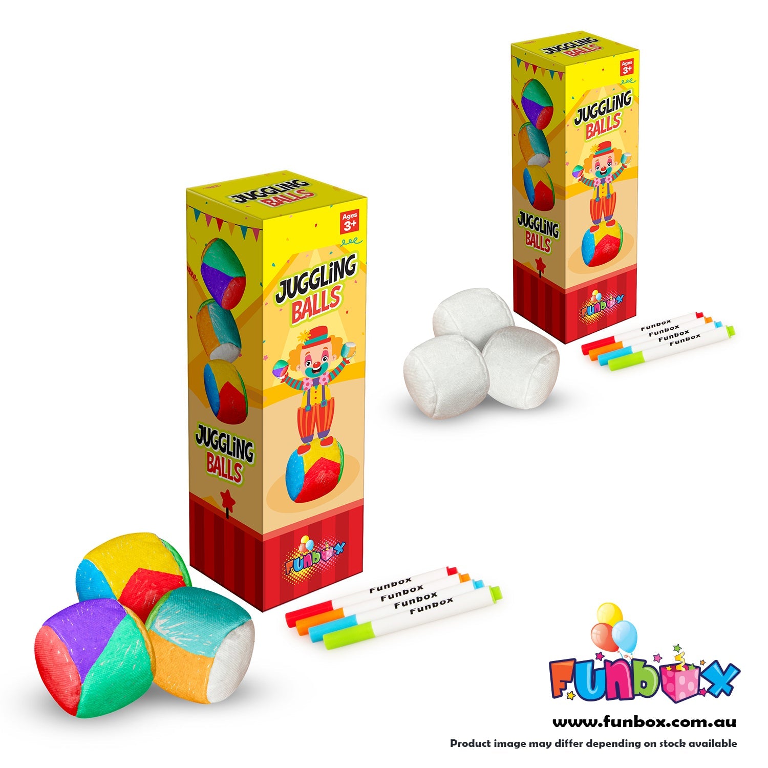 Colour-In Juggling Balls