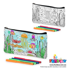 New! Colour-In Ocean Dreams Pencil Case