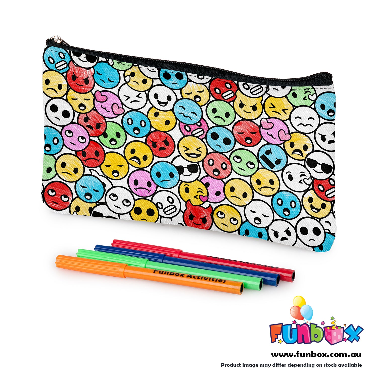 New! Colour-In Emoji Pencil Case