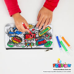 Colour-In Comic Pop-Art Pencil Case