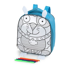 Colour-Me-In Doggy Backpack With Markers