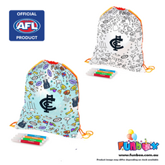 AFL Colour-In Footy Boot Bag - Choose Your Team!