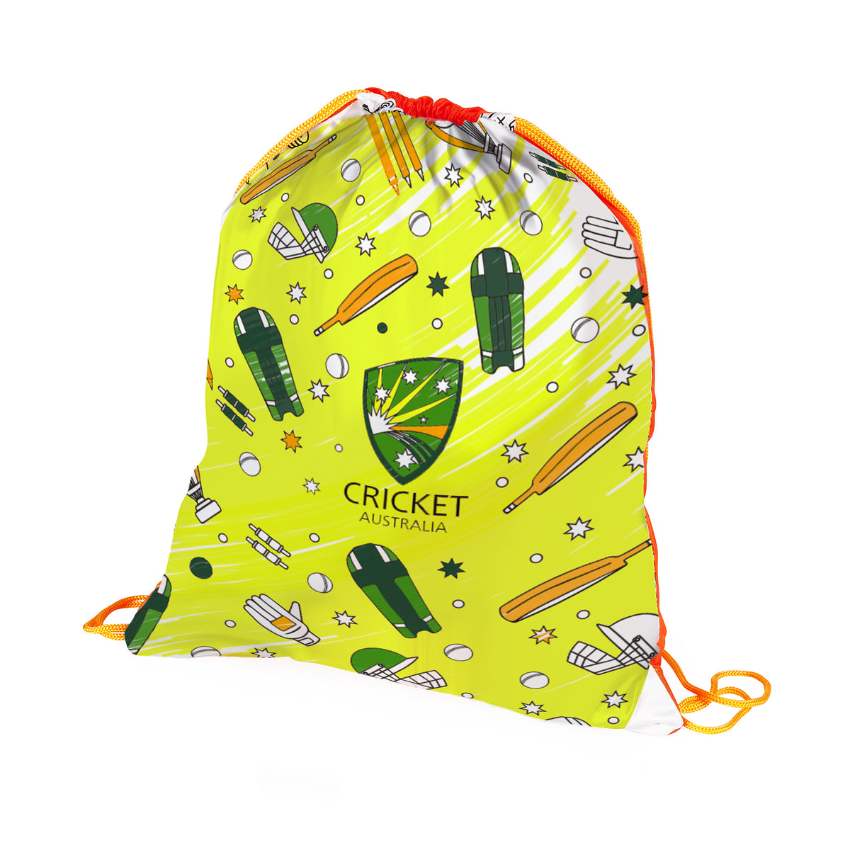 New In! Cricket Australia Drawstring Bag