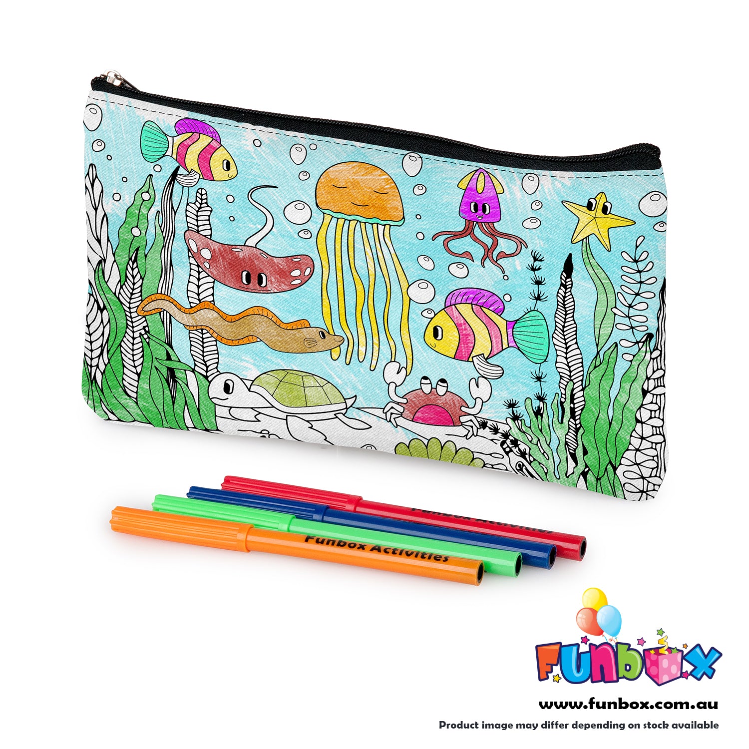 New! Colour-In Ocean Dreams Pencil Case