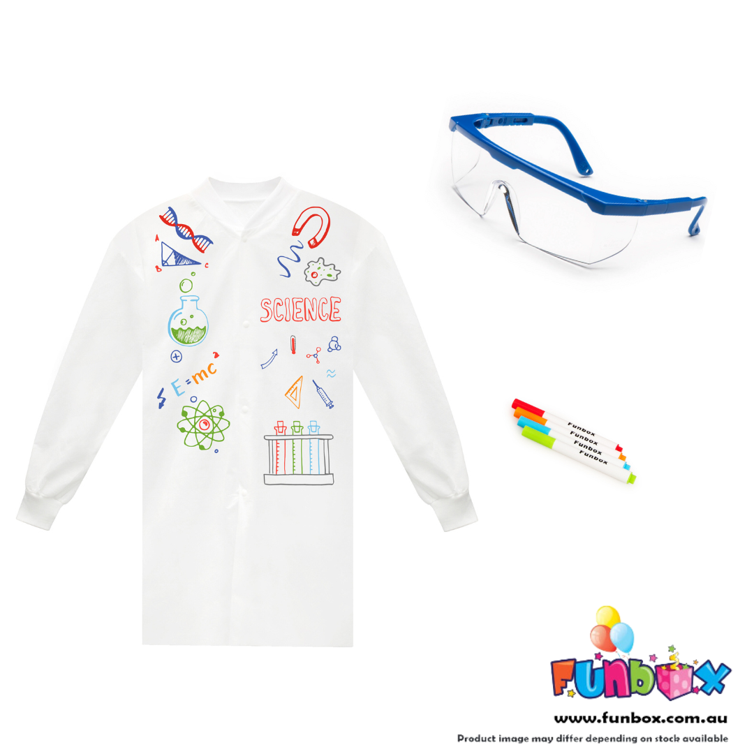 Kid's Lab Coat & Safety Glasses Bundle