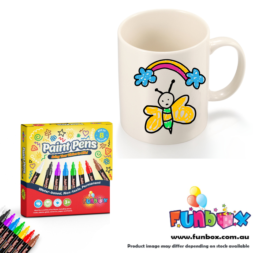 Colour-In Mug with Paint Pens