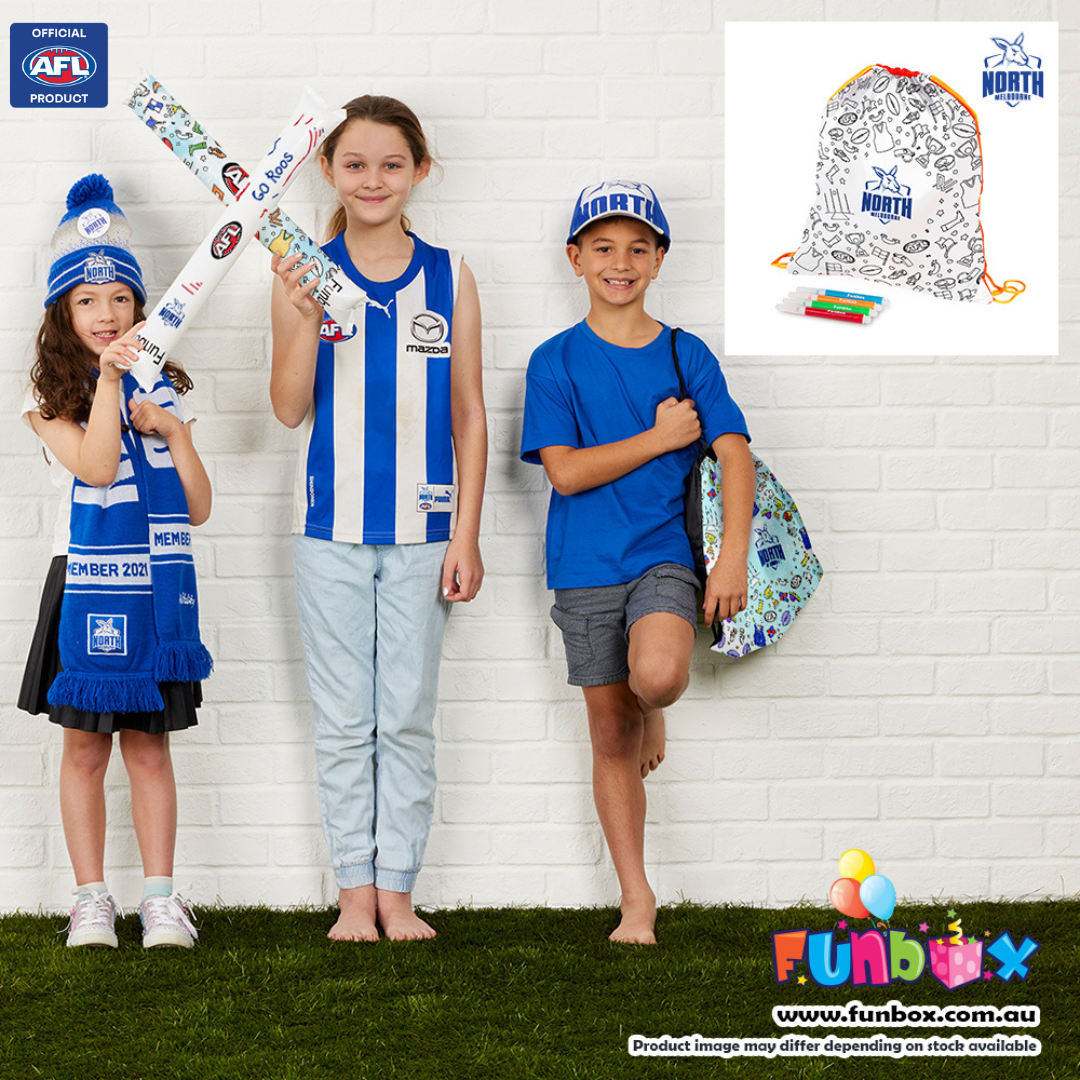 Afl Licensed North Melbourne Fc Drawstring Bag