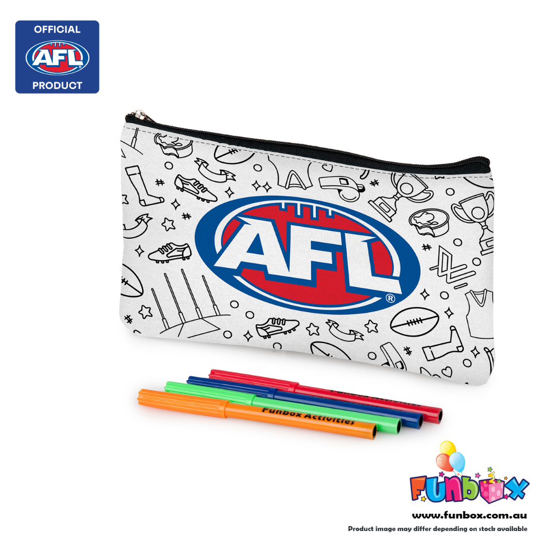 Afl Licensed Colour-In Pencil Case