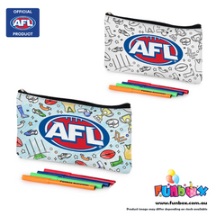 Afl Licensed Colour-In Pencil Case