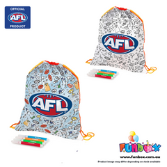 Afl Licensed Colour-In Drawstring Bag