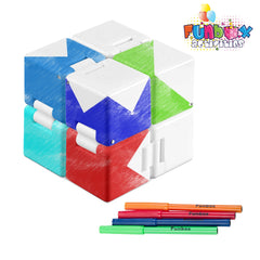 Colour-In Fiddle Cube