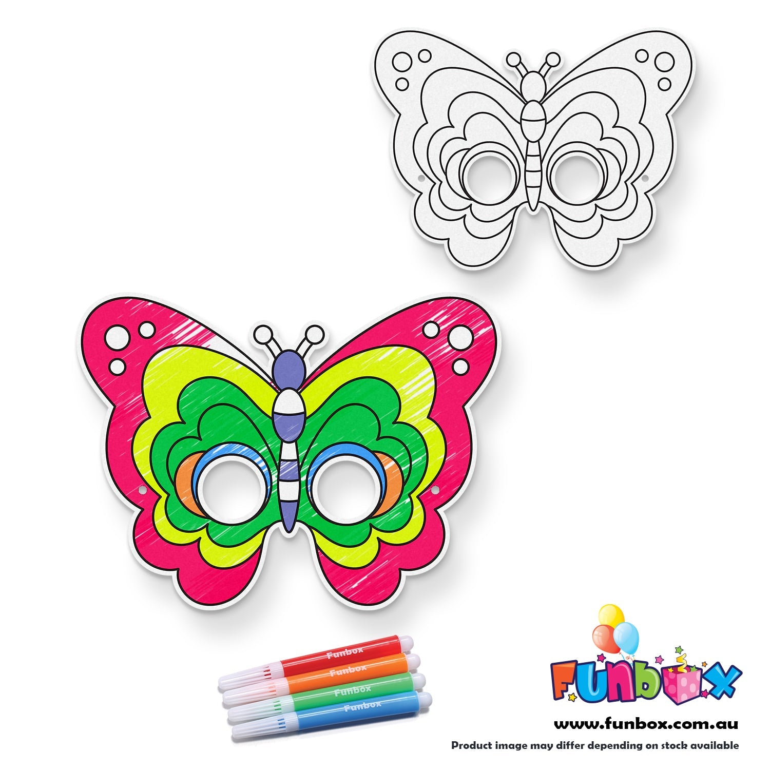 Butterfly Colour-In Mask