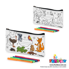 Colour-In Australian Animal Pencil Case