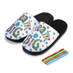 Colour-In Dream Big Slippers