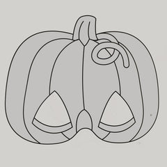 Halloween Jack-O-Lantern Pumpkin Colour-In Mask