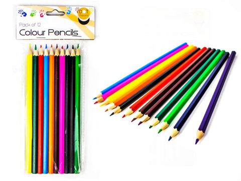 12-Pack Large Coloured Pencils