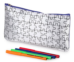 Colour-In Puzzle Pencil Case