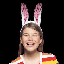 Easter Bunny Glitter Ears - Bulk Buy 250 units